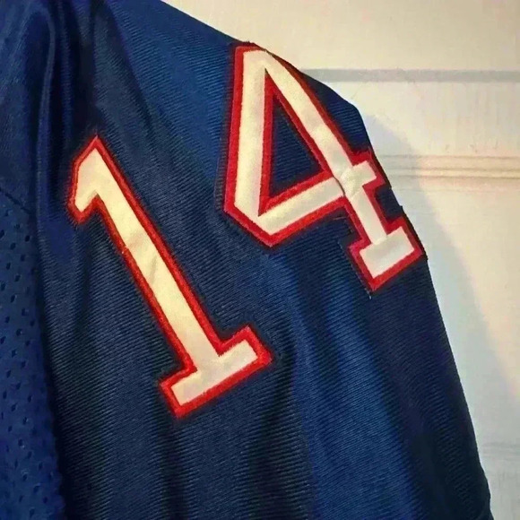 Buffalo Bills NFL Football Reebok Jersey Size 54 Number 14 Pegula - Picture 9 of 13